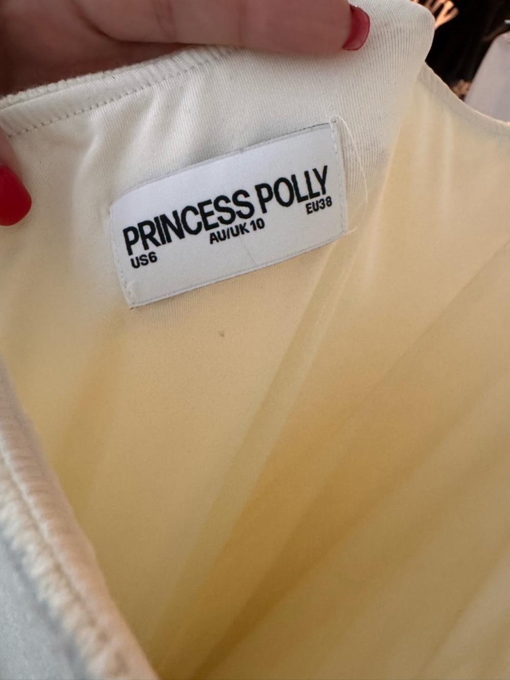Princess Polly Snyder Long Sleeve Sheer Maxi Dress Cream - Picture 5 of 5